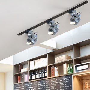 Luces de techo de aluminio fundido Retro Industrial, <span class=keywords><strong>focos</strong></span> de pista abierta para sala de Estar, comedor, luz de seguridad de café comercial - Product Image 3