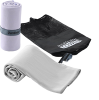 Serviettes de sport super absorbantes en microfibre Terry DZ Wholesale Super Magic, effet rafraîchissant instantané, impression de logo personnalisée