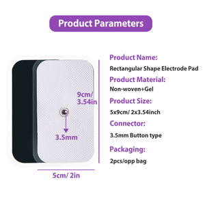 Parches de Gel Conductor Terapéutico para Electrodos de Estimulación Muscular TENS, Adhesivos de Repuesto para Masajeador Eléctrico de Pulsos - Product Image 3