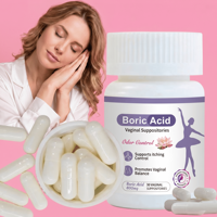 Suppositoires vaginaux en poudre à l'acide borique pour l'hygiène intime féminine, doux, équilibrés au pH, marque privée, vente en gros