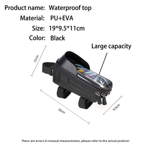 Nouvelle <span class=keywords><strong>Sacoche</strong></span> de Vélo Étanche à Coque Rigide pour Tube Supérieur, Guidon ou Selle, 1L, pour Rangement et Téléphone, pour <span class=keywords><strong>VTT</strong></span> - Product Image 6