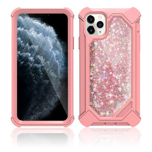 Venta caliente <span class=keywords><strong>el</strong></span> <span class=keywords><strong>brillo</strong></span> líquido de glitter de la pc <span class=keywords><strong>del</strong></span> tpu a prueba de golpes a prueba de caja <span class=keywords><strong>del</strong></span> <span class=keywords><strong>teléfono</strong></span> para iPhone 11 Pro - Product Image 1