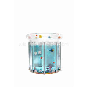Inflatable Swimming Pool For Babies Round PVC Foldable Indoor Toddler Infant Use - Product Image 3