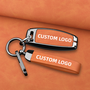 ฝาครอบกุญแจรถโลหะพรีเมียมสำหรับ Audi A4L A6L Q5L A3 <span class=keywords><strong>A6</strong></span> A5 <span class=keywords><strong>Etron</strong></span> - สีส้มเทา ป้องกันเต็มรูปแบบ - Product Image 1