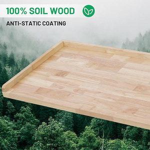 Organisateur de buanderie moderne en bois robuste <span class=keywords><strong>à</strong></span> 2 niveaux avec logo personnalisé, gain de place, <span class=keywords><strong>à</strong></span> placer <span class=keywords><strong>au</strong></span>-<span class=keywords><strong>dessus</strong></span> de la <span class=keywords><strong>machine</strong></span> <span class=keywords><strong>à</strong></span> <span class=keywords><strong>laver</strong></span> - Product Image 2