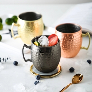 Mug écologique en acier inoxydable et <span class=keywords><strong>cuivre</strong></span>, pour bière, mulet de moscou, 12 unités, vente en gros - Product Image 5