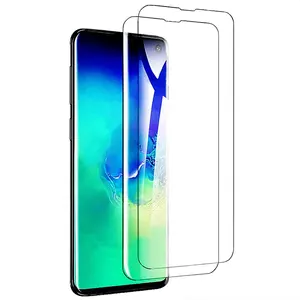 Screen Protector for Samsung Galaxy S10 Plus S10+ Full Edge 3D Curved Tempered Glass Film UV Liquid Adhesive Light Installation