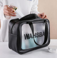 Trousse de Maquillage Transparente en PVC Grande Capacité avec Fermeture Éclair, Organisateur Cosmétique de Voyage, Trousse de Toilette pour Femmes, Rangement Beauté, Logo Personnalisé OEM