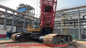 Grue sur chenilles d'occasion SANY SCC4000 fabriquée en Chine, 400 tonnes, grande capacité de levage, machinerie de construction pour les voies ferrées à grande vitesse - Product Image 2