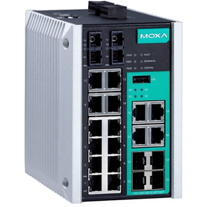 Moxa EDS-518E-SS-SC-4GTXSFP กล่องสวิตช์อีเธอร์เน็ตแบบจัดการได้ 18 พอร์ต สำหรับอุตสาหกรรม - Product Image 2