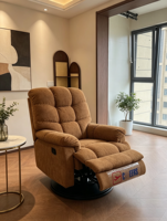 Fauteuil inclinable individuel en chenille VOXHOME pour salon, avec éponge haute densité, canapé inclinable moderne avec USB Type C