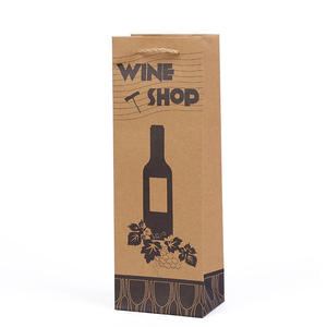 Logotipo personalizado y tamaños de alto nivel de apariencia, cuerda de papel Kraft, bolsa de vino tinto/BOLSA DE REGALO/bolsa de regalo de vino tinto individual, Exportación de Vietnam - Product Image 2