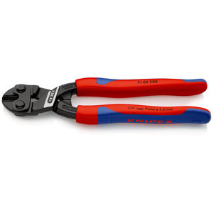 KNIPEX 71 02 200 SB CoBolt Cortadores diagonales de doble palanca con empuñaduras multicomponentes, diseño delgado, negro 200 - Product Image 1