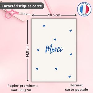 Cartes de Remerciement 1 Couleur Papier Rectangulaire Impression Numérique Vernissage Mat Style Simple Personnalisées pour Occasions Spéciales Autres - Product Image 3