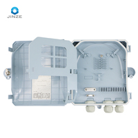 8 Port kotak Terminal serat optik Plc Splitter 8 kotak serat inti kotak Ftth