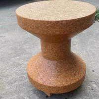 Meubles en bois naturel Table d'appoint en liège Chaise Table d'appoint à café Tabouret en bois écologique Tabouret en liège