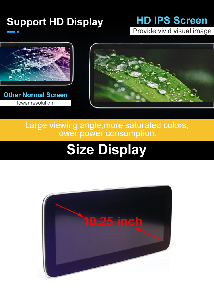 Android 11.0 Car Radio For Benz 2008-2012 GLK NTG4.0 10.25&12.3 Inch Screen 2din Stereo RDS DSP GPS Navigation Multimedia Player