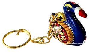 Animal llavero de Metal clave cadena Animal llavero elefante de caballo y vaca pato Animal anillo esmalte trabajo clave pequeño regalo - Product Image 4