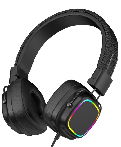 Fashion Retro Wired Headphones Hot Selling Wired Retro Headphones Wired Earphones with RGB Headphones Low Price