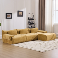 Canapé-lit compressé en tissu Teddy, livraison directe depuis l'entrepôt américain, emballé sous vide, expansion rapide, livraison facile