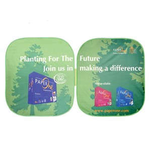 แผ่นบังแดดรถยนต์พิมพ์โลโก้เงินแบบกำหนดเองของ Beckon สำหรับป้ายโลโก้ปั๊มน้ำมัน ใช้สำหรับโปรโมชั่นฤดูร้อน - Product Image 5