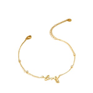 Hypoallergénique en acier inoxydable Alphabet cheville Love <span class=keywords><strong>Mama</strong></span> lettre femmes PVD plaqué or étanche bijoux caractéristiques Zircon principal - Product Image 5