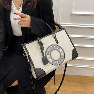 Sac à main en <span class=keywords><strong>toile</strong></span> pour femme, sac à bandoulière grande capacité, sacs à main décontractés en <span class=keywords><strong>toile</strong></span> pour femme - Product Image 4