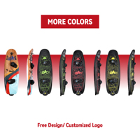 Planche de surf électrique en fibre de carbone 10KW avec logo personnalisable, vitesse rapide 50KM/H, 72V, étanche, capacité de charge 120KG, pour le surf sur les lacs