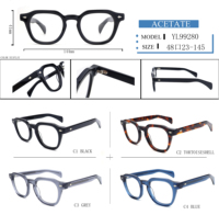 Nouvelles lunettes de vue unisexes rétro de luxe, monture en acétate faite à la main, lunettes d'ordinateur avec motif animal pour hommes