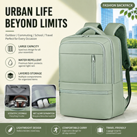 Sac à dos de voyage pour ordinateur portable unisexe, imperméable, durable, léger, grande capacité, avec séparation humide et sèche