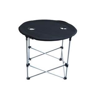 Folding Outdoor Portable <strong>Foldable</strong> <strong>Camping</strong> <strong>Table</strong> with Cup-holder Lightweight Folding <strong>Camping</strong> Picnic <strong>Table</strong> Set - Product Image 1