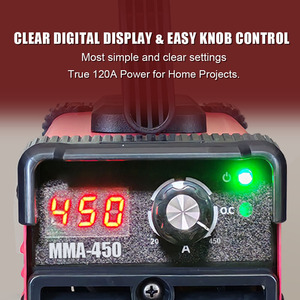 छोटे आकार की mma छड़ी वेल्डिंग मशीन घर, डिय, धातु मरम्मत के लिए उपयुक्त काम करने वाली धातु मरम्मत के लिए MMA-450 - Product Image 3