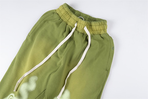 Perdu Intricacy Lavande Serpent Imprimer Grand logo Incrusté de Diamants <span class=keywords><strong>Pantalon</strong></span> d'Eau Lavée <span class=keywords><strong>Pantalon</strong></span> de <span class=keywords><strong>Jogging</strong></span> de Haute Qualité - Product Image 4