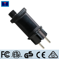 Adaptateur d'alimentation à commutation AC/DC 24V étanche IP44 pour bande lumineuse LED, connexion par prise