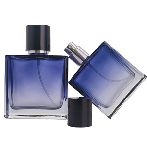 Corpo delle bottiglie di vetro del profumo con le bottiglie di profumo di colore bluastro-viola 30ml 50ml 100ml con i cappucci - Product Image 1