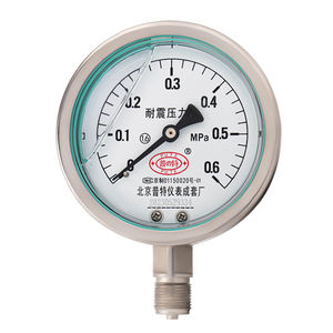 Manometro Idraulico Antiurto in Acciaio Inossidabile con Riempimento a Glicerina per Pressione Olio Sicura - Product Image 1