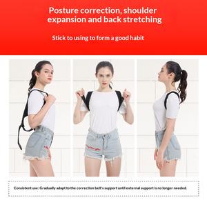 <span class=keywords><strong>Correcteur</strong></span> de posture réglable pour hommes, redresseur de <span class=keywords><strong>dos</strong></span> en tissu OK pour corriger la cyphose, idéal pour le travail et le fitness - Product Image 5