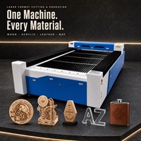 Machine de découpe laser CO2 1300x2500mm 1325 150W 300W pour feuilles entières de contreplaqué, MDF, acrylique, Ruida RECI, mobilier et signalétique