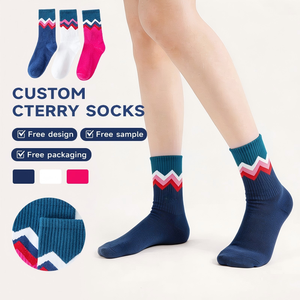 Calcetines de Skateboard de Mezcla de Algodón, Poliéster y Spandex para Hombre y Mujer - Calcetines Deportivos Tejidos a la Moda, Absorbentes de Sudor y con Opción de Personalización ODM - Product Image 1
