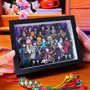 Vente en gros <span class=keywords><strong>19</strong></span>*14CM tueur de démons: <span class=keywords><strong>Kimetsu</strong></span> No Yaiba Nezuko 3D cadre photo lampe photo Anime veilleuse - Product Image 1