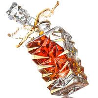 Cadeaux de whisky, accessoires de bar, carafe à whisky, bouteilles de liqueur, verre transparent, bouteille de vin mate