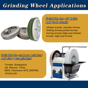 Disco de CBN Electrochapado REZZ 200 250mm para Afilar Cuchillos de Acero HSS, Disco de Pulir CBN para Amoladora de Banco <span class=keywords><strong>T4</strong></span> T7 T8 - Product Image 6
