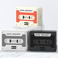 Étui de protection antichoc en silicone pour écouteurs avec design mignon de cassette audio, style Instagram, compatible avec les modèles 3 et 4/5