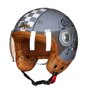 <span class=keywords><strong>Casco</strong></span> de Motocicleta con Visera de Burbuja, Máscara de Cara Abierta, Gafas de Scooter, <span class=keywords><strong>Casco</strong></span> de Moto Vintage, Novedad de 2017, 3/4 - Product Image 2