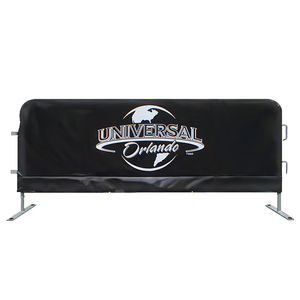 Outdoor 1m X 2m Barricade Cover Road Barricades Crowd <strong>Barrier</strong> Covers Custom Branded <strong>Cafe</strong> <strong>Barriers</strong> - Product Image 1