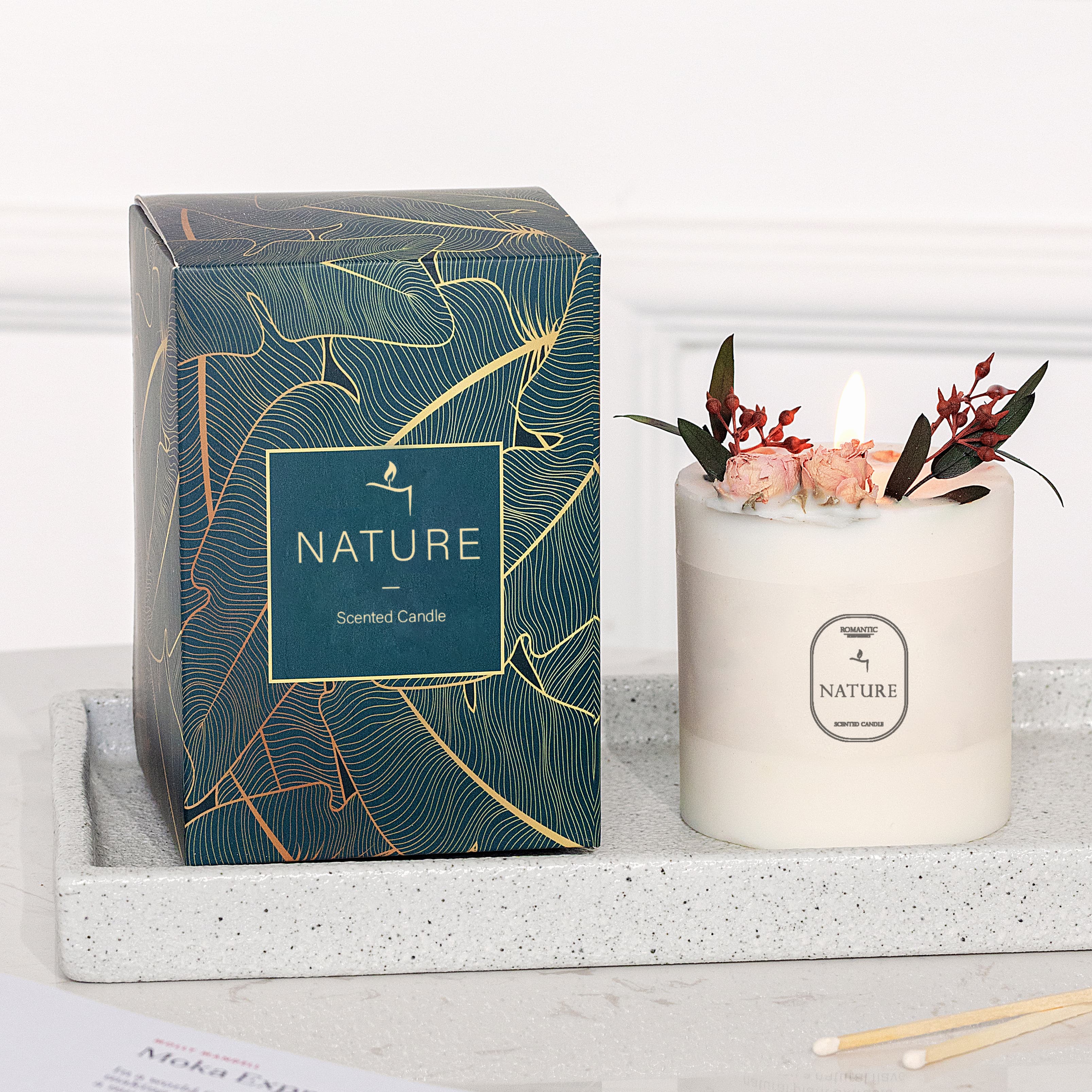 box for packaging candles