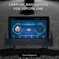 Système de navigation GPS stéréo Carplay pour CHR 2016-2018, lecteur multimédia Android 15 de 9 pouces, radio USB 1Din, caméra de recul pour tableau de bord