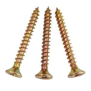 Self Tapping Chipboard <b>Screws</b> Countersunk Head Wholesale <b>M4</b>/M5 Yellow Zinc Plated - Product Image 4