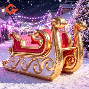 Decoración Navideña Inflable para Exteriores, Santa en Trineo Inflable Gigante Personalizado - Product Image 6