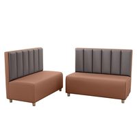 Combinaison table et chaise murale en PU, style moderne, pour restaurant commercial, café, pâtisserie, salon de thé